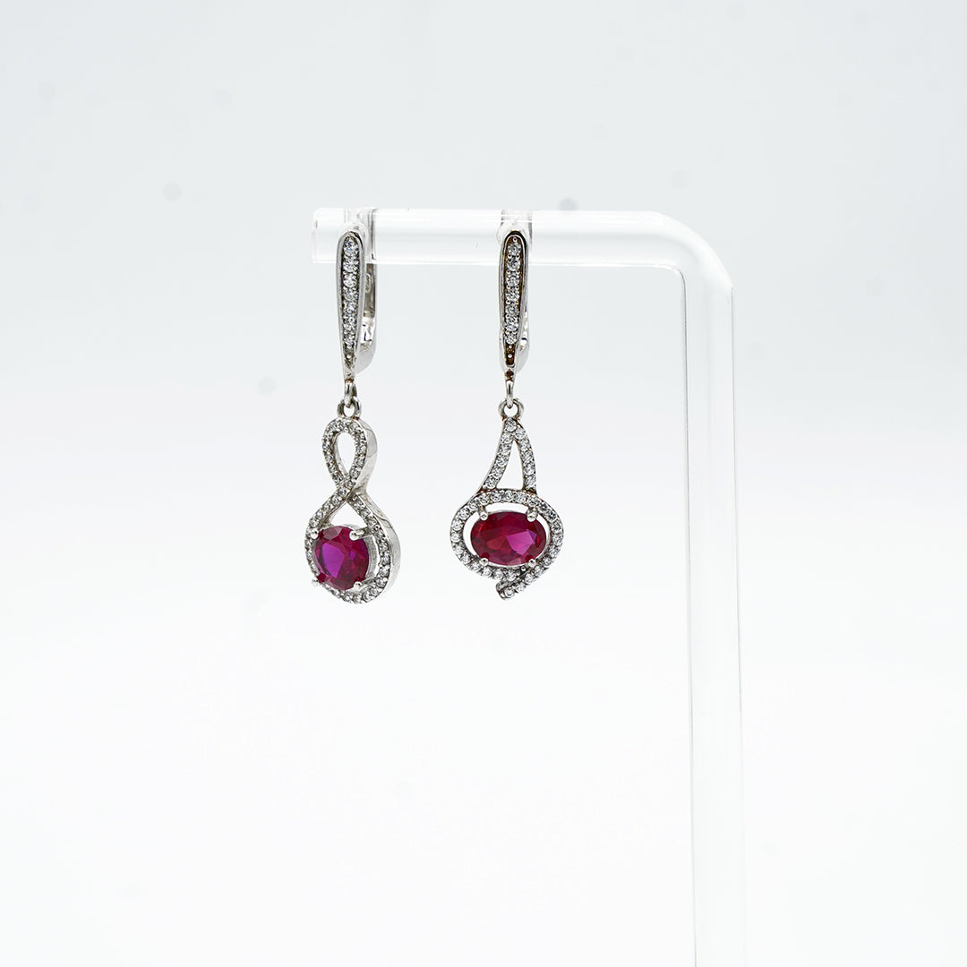 The Ravishing Ruby Drop Earrings