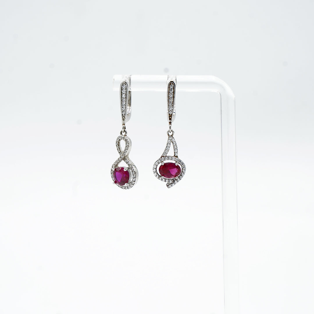 The Ravishing Ruby Drop Earrings