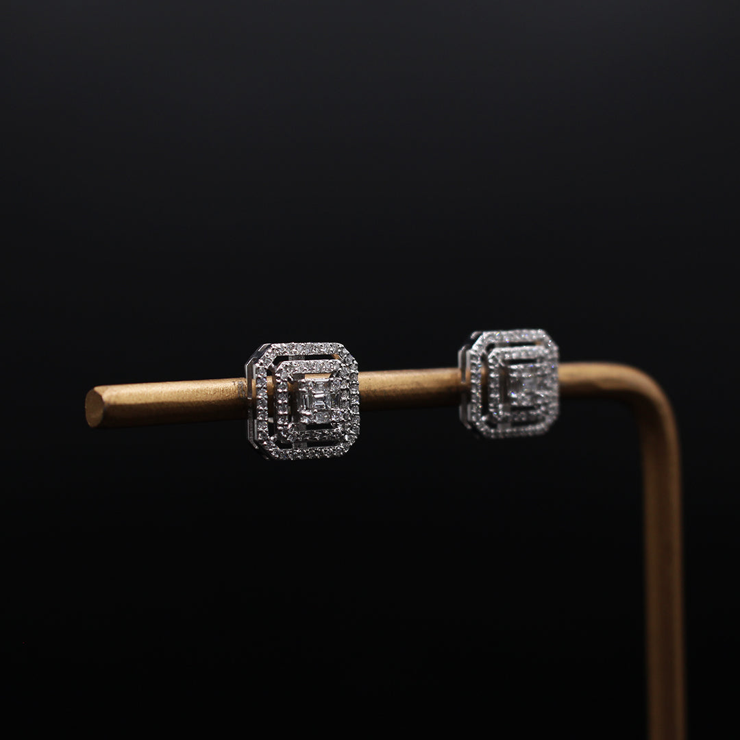 The Jazz Diamond Stud Earrings