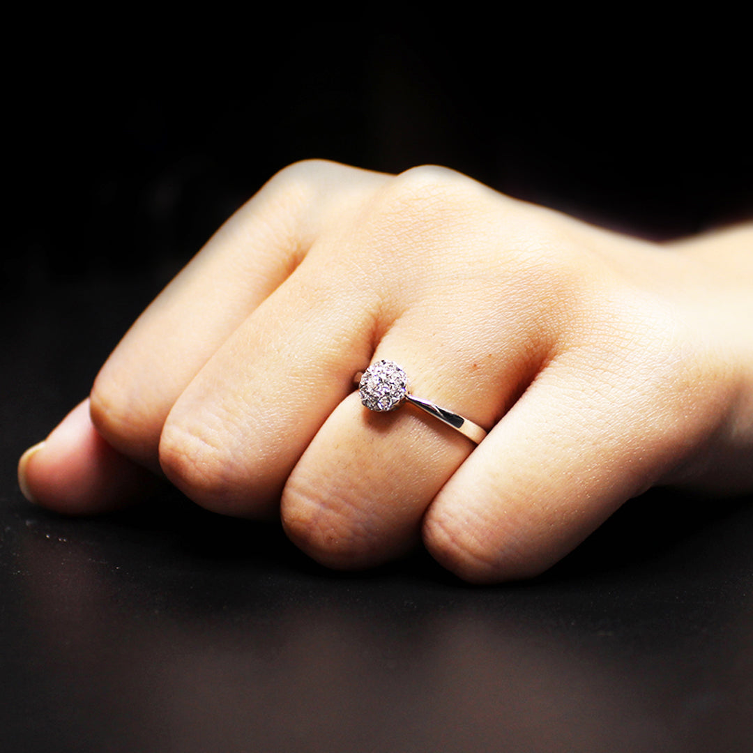 The Flower Stamp Diamond Ring