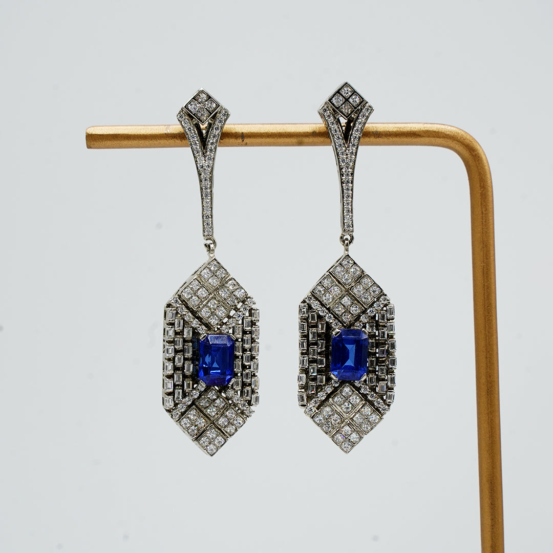 The Queen Sapphire Drop Earrings