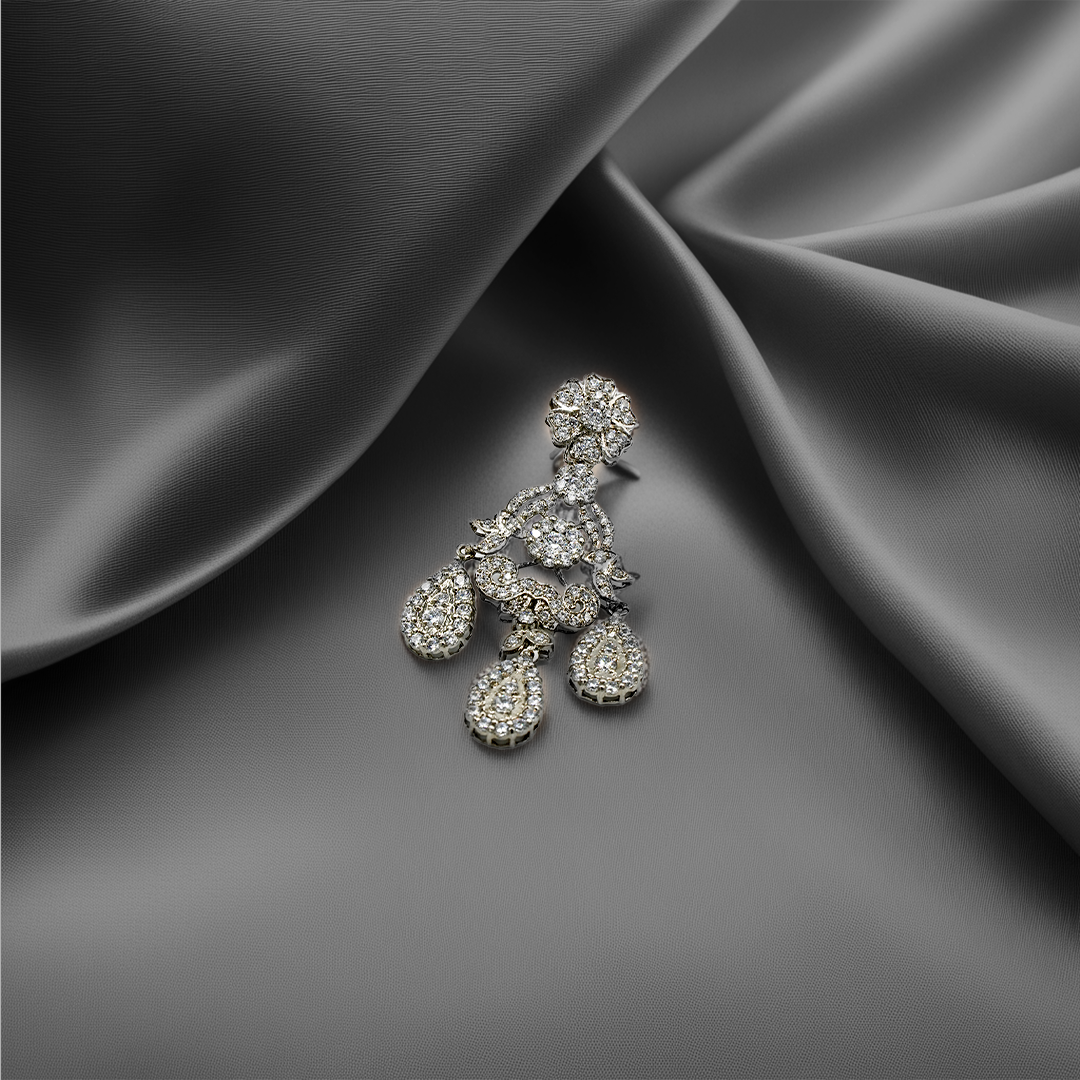 "Gems By Uzma - Dazzling Earrings for Effortless Elegance"
