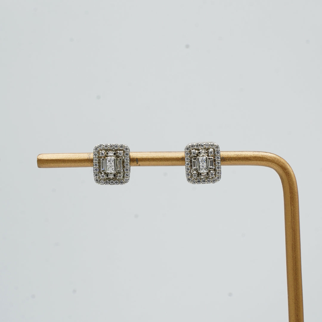 The Framed Baguettes Stud Earrings