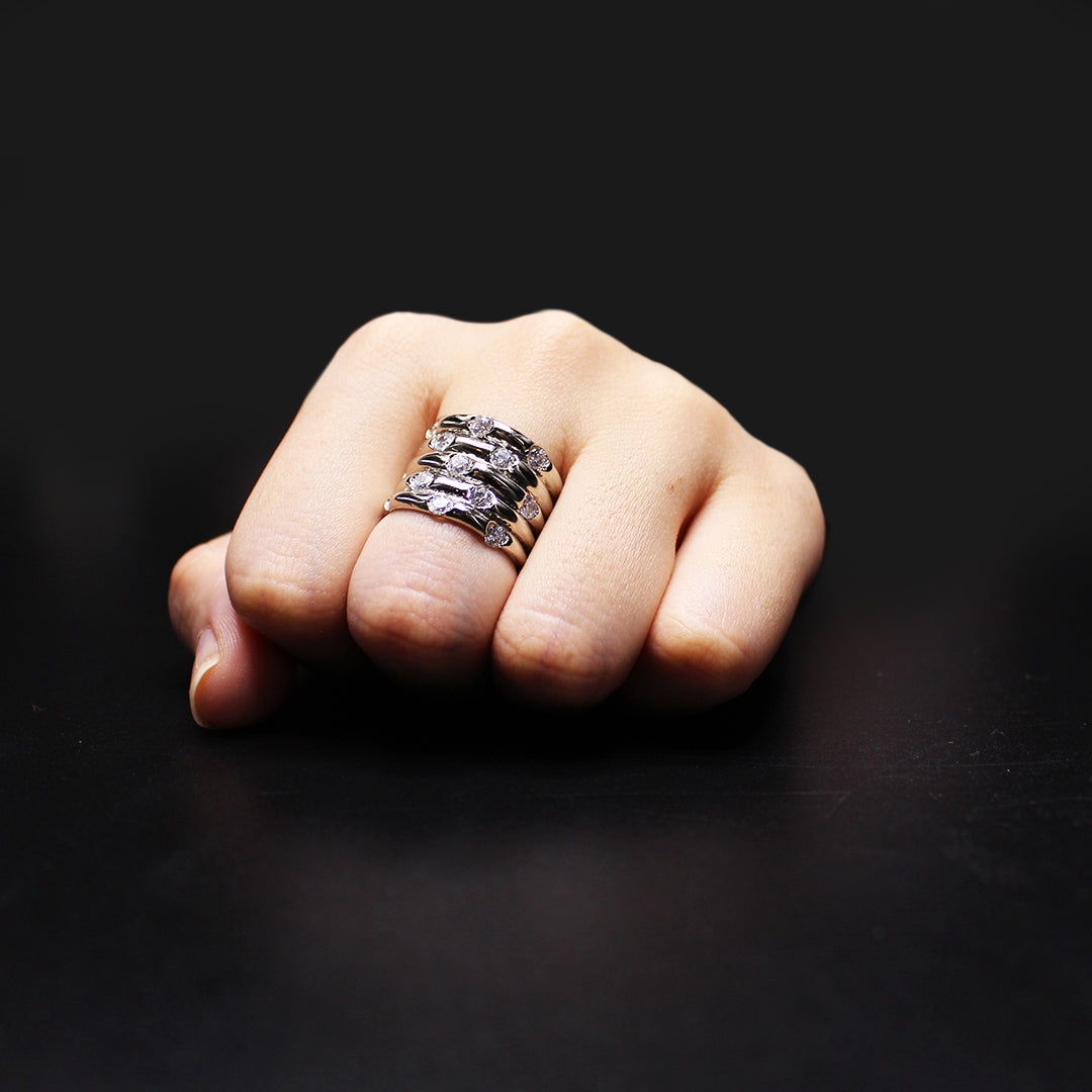 The Shimmery Coil Ring