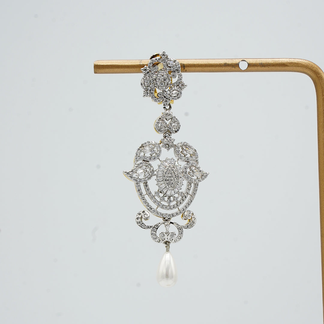 The Regal Pearl Drop Earrings