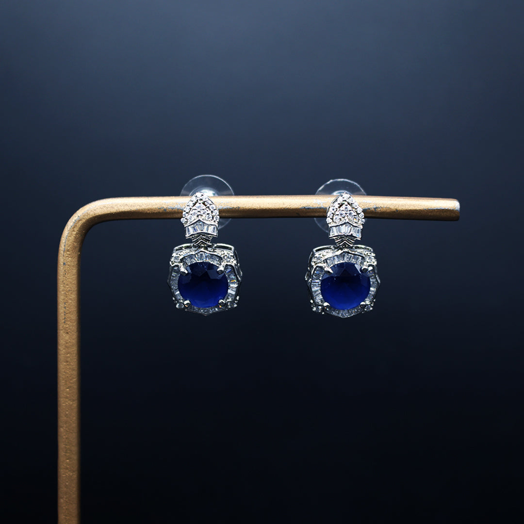 The Hopeful Sapphire Dangling Earrings