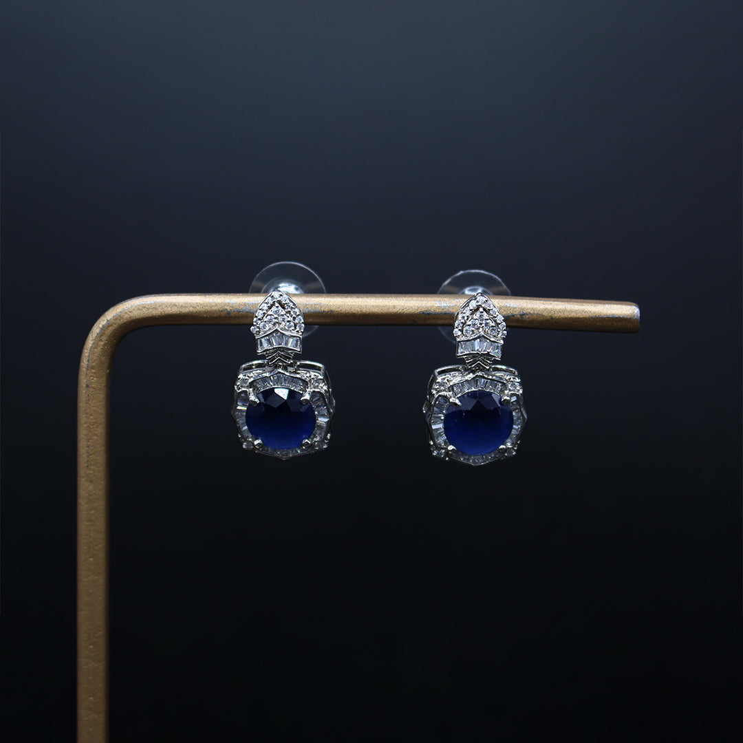 The Hopeful Sapphire Dangling Earrings