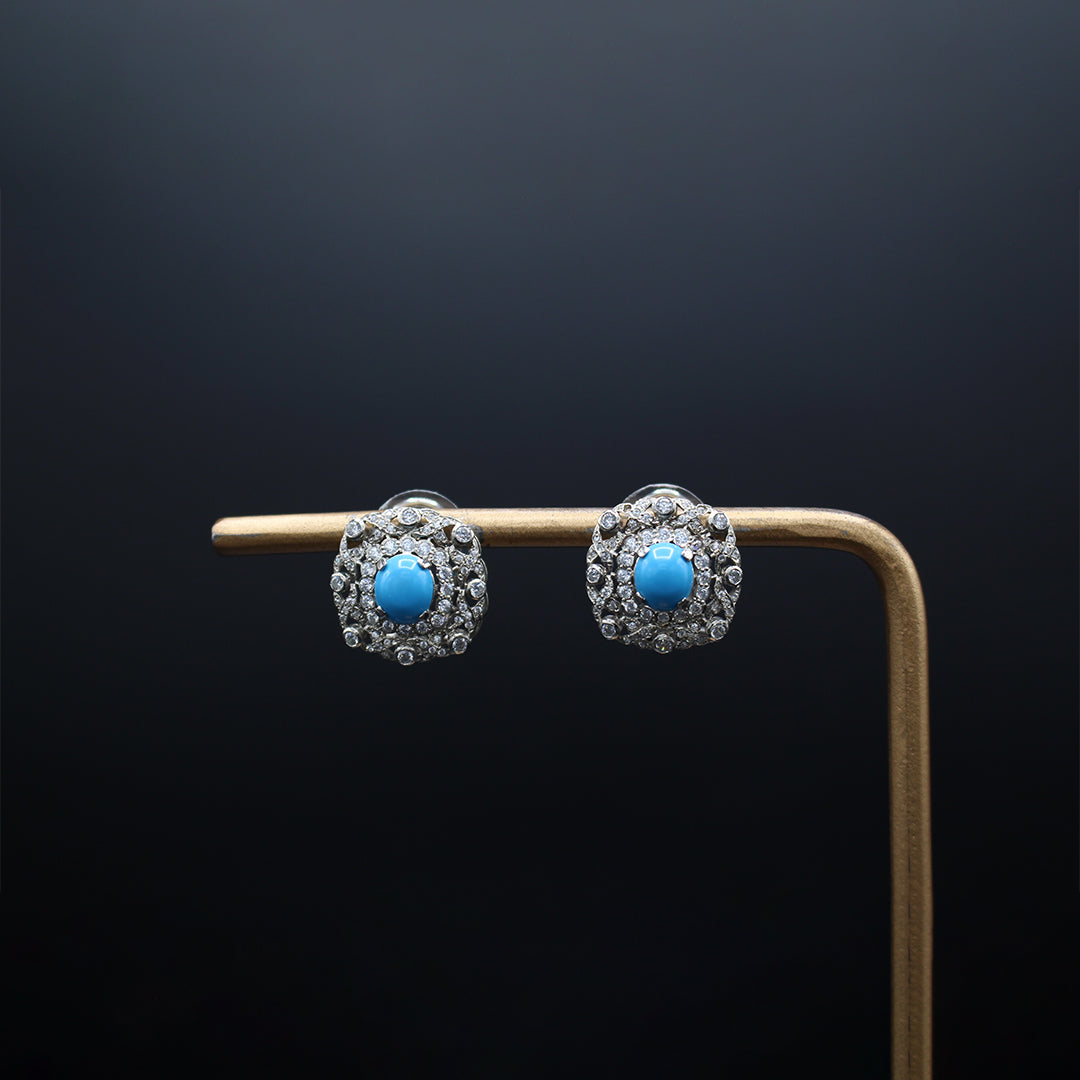 The Elegant Firoza Stud Earrings