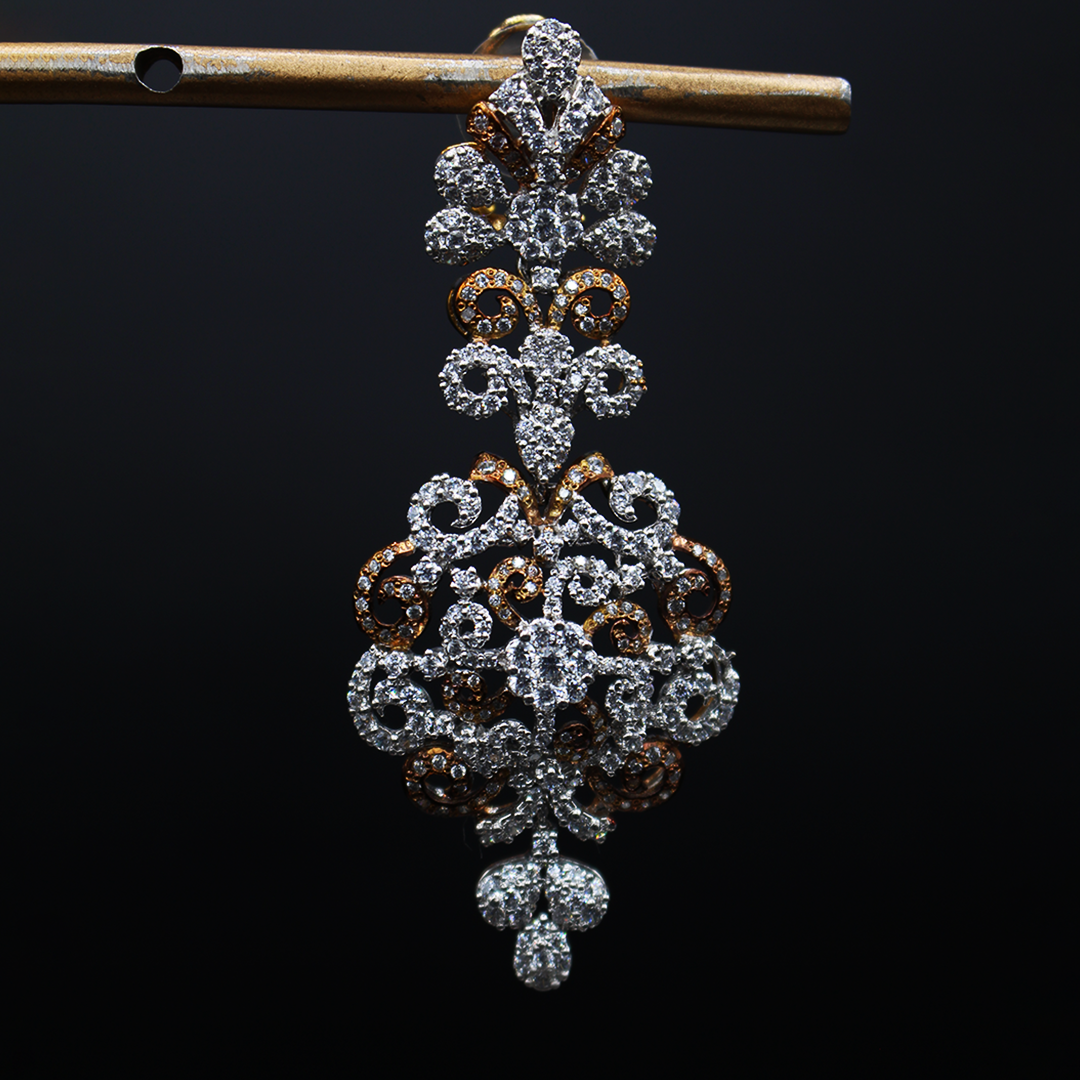 The Mughal - e -Azam Dangling Earrings