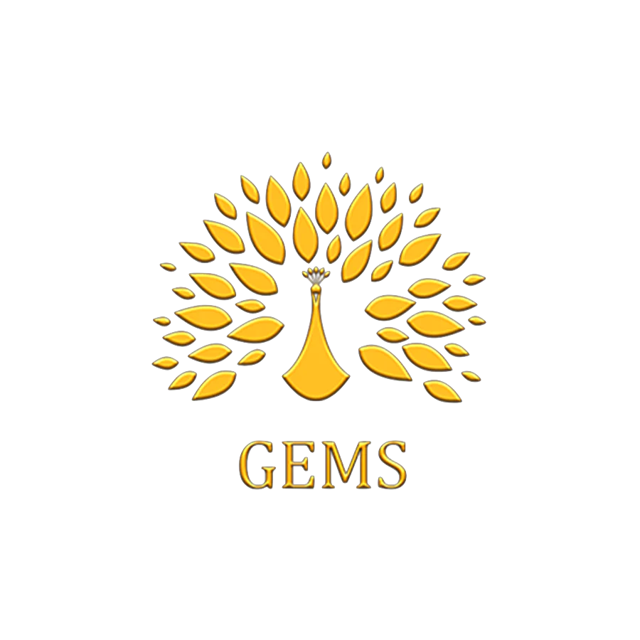 Logo for Gems by Uzma: Certified Diamonds and Premium Silver Jewelry